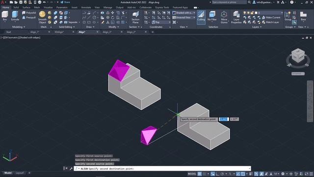 Align & 3D Align Tools (AutoCAD 3D Tutorials)