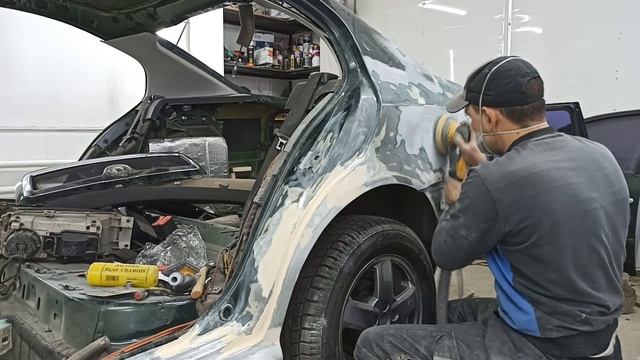 Этап 2 - Подготовка - это долго, но очень важная работа!!! Капот до метала. Шкода Октавия Тур!!! смотреть онлайн