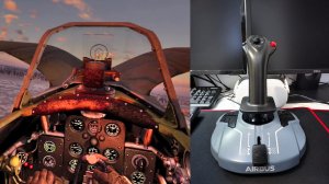 Первый бой на новом джойстике Thrustmaster Airbus на истребителе «Чайка» в War Thunder.