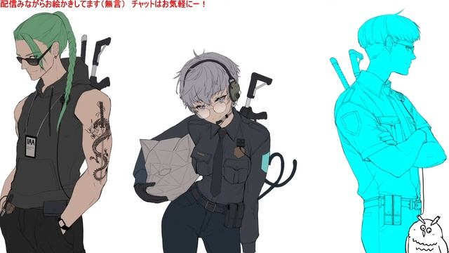 10/16　お絵かきライブ配信　イラスト メイキング | Illustration Making смотреть онлайн