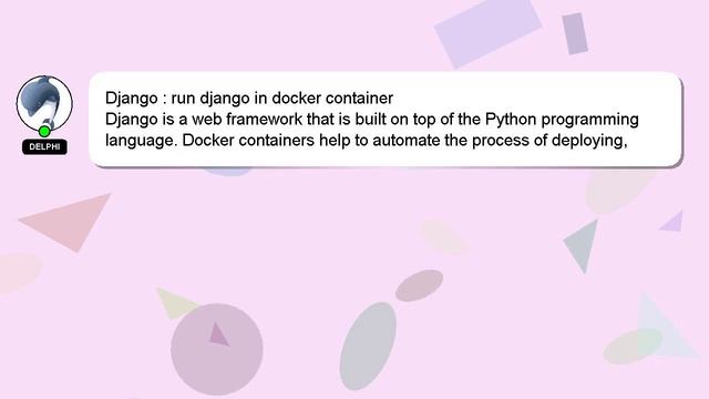 Django : run django in docker container смотреть онлайн