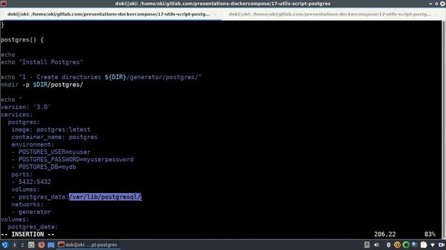 Docker-compose - 17. Script : instance postgresql смотреть онлайн