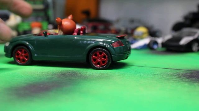 AUDI TT SPEEDSTER .WELLY Scale 1:36.Тюнинг модели. смотреть онлайн