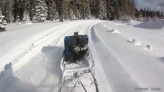 мотобуксировщик полярник 15. смотреть онлайн