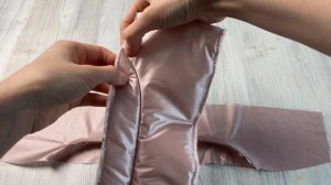 Шью пальто из двухсторонней стежки. Втачивание воротника в пальто.