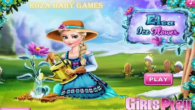 Эльза, ледяные цветы ♦ Elsa Ice Flower ♦ ▬ игра для девочек смотреть онлайн