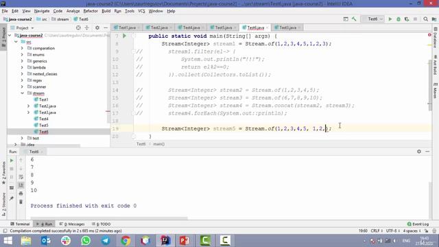 Java - получи чёрный пояс! 8. Метод distinct смотреть онлайн