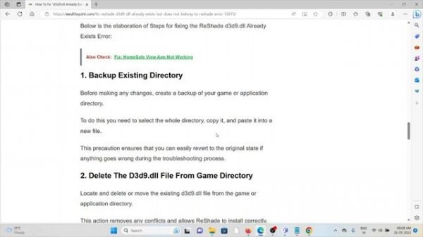 How To Fix “d3d9 dll Already Exists, But Does Not Belong To ReShade” Error On Reshade
