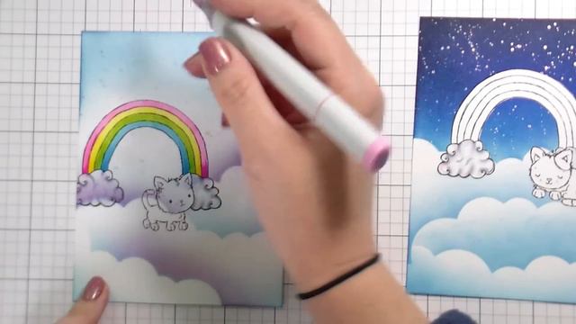 MFT Over The Rainbow Ink Blending Day and Night Scene: Ice Cream Cake смотреть онлайн