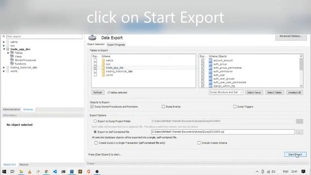 Export MySQL database using MySQL Workbench смотреть онлайн