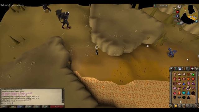 Old School Runescape Safe spot strategy guide for Hellhounds смотреть онлайн