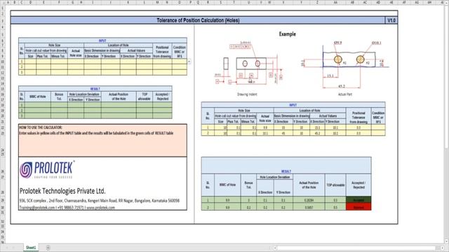 GD&T Tutorial 28.16 : Verify Position Using Excel Program смотреть онлайн