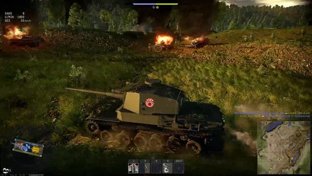 Lets Play War Thunder GF #157 Japans Chi-Nu 2 Premium im RB GAMEPLAY HD смотреть онлайн