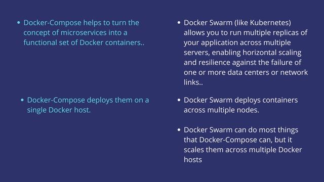 Docker Swarm vs Docker Compose Differences | Docker Series смотреть онлайн