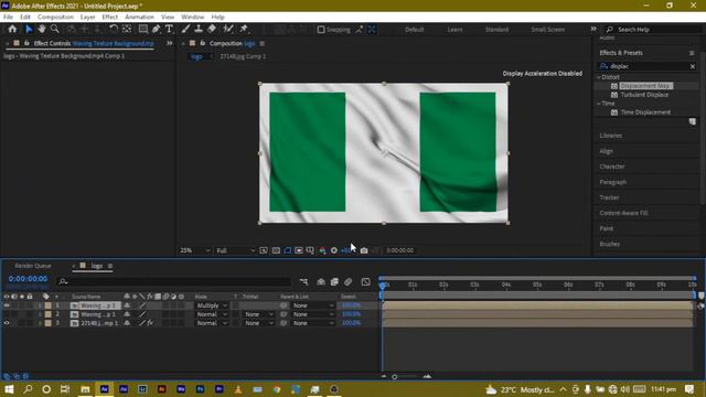 How To Make A Waving Flag In After Effects - No plugin - Super Easy смотреть онлайн