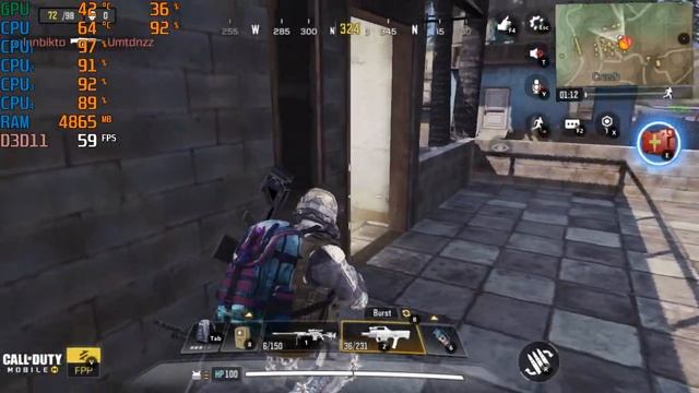 CALL OF DUTY Mobile I3 9100F GTX 1650 SUPER BENCHMARK смотреть онлайн