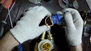 Смеситель для душевой кабины с термостатом разборка, сборка