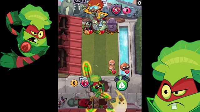 Plants vs. Zombies Heroes | Grass Knuckles Hero Gameplay смотреть онлайн