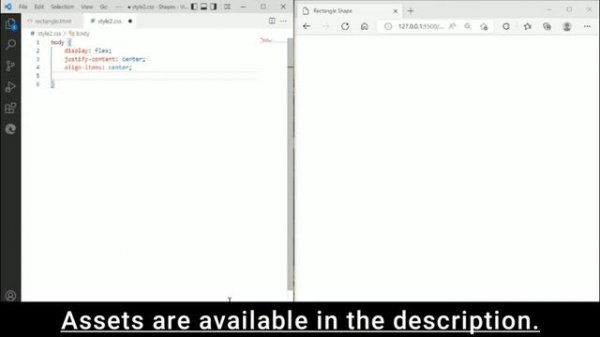 HTML CSS Tutorial: How To Create Rectangle Shape | Beginner HTML CSS Tutorials | Ahangar Aadil