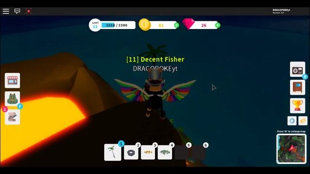 How to catch rare fishes is eruption island in fishing simulator.(roblox) смотреть онлайн