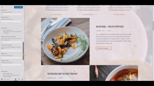 Liber Restaurant & Bar WordPress Theme - Front Page Panels смотреть онлайн