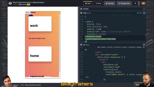 Adding animations to a React Todo App with State Machines | @keyframers 2.31.0 смотреть онлайн