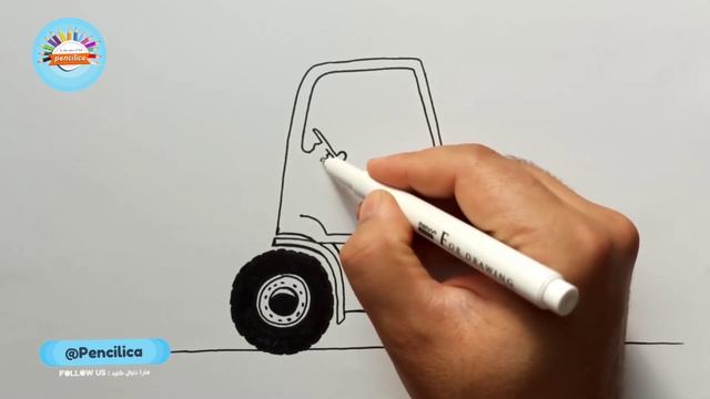 How to draw a Forklift step by Step , Forklift truck drawing tutorial , Easy drawing draw a vehicl смотреть онлайн