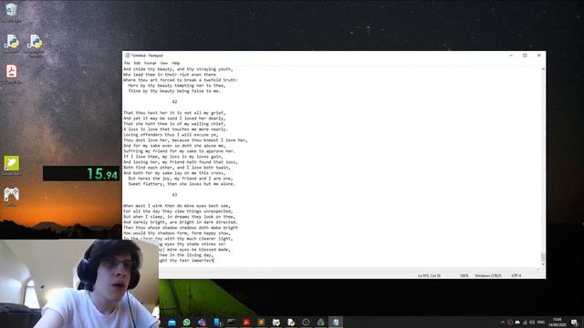speedrun: the complete works of shakespeare 50 sonnet% WR WORLD RECORD! in 18:32 смотреть онлайн