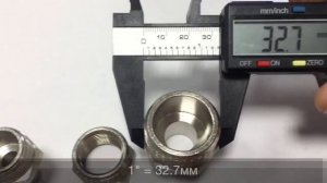 Дюймовые резьбы от 1/8" до 1". Сколько это в миллиметрах?