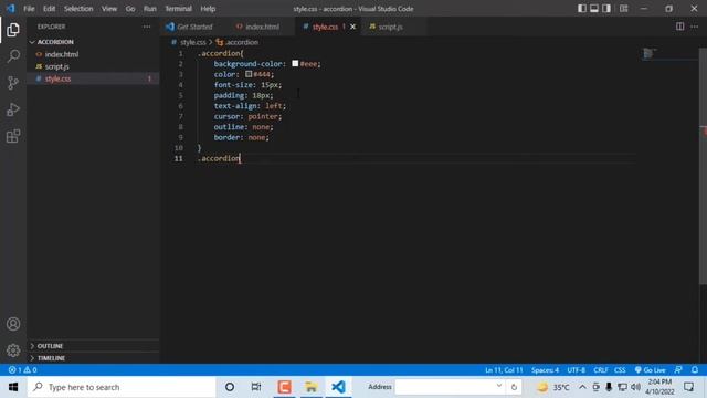 Simple Accordion Example In HTML Css and JavaScript | Website Tutorial For Beginners In Urdu / Hind смотреть онлайн