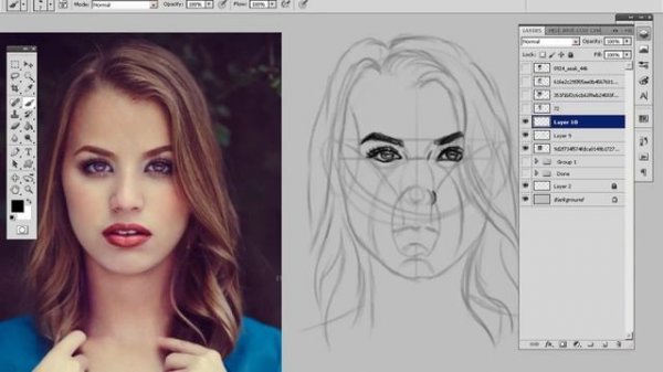 Portrait Drawing Using Andrew Loomis and Frank Reilly Methods