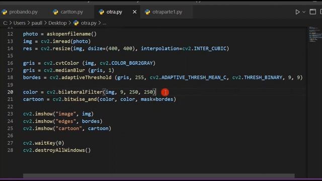 1. Convertir cualquier imagen a dibujo - Usando PYTHON смотреть онлайн