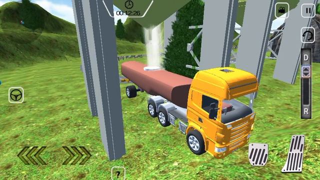 Oil Tanker Fuel Hill Transport - Green Tanker Driving Part - 1 смотреть онлайн