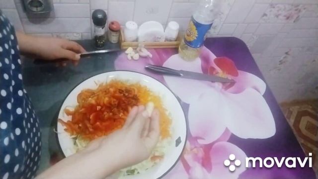 Бомбическая маринованная острая капуста с перцем смотреть онлайн