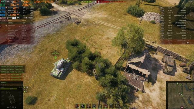 FX8300 + RX580 8GB Мир танков (ультра пресет )