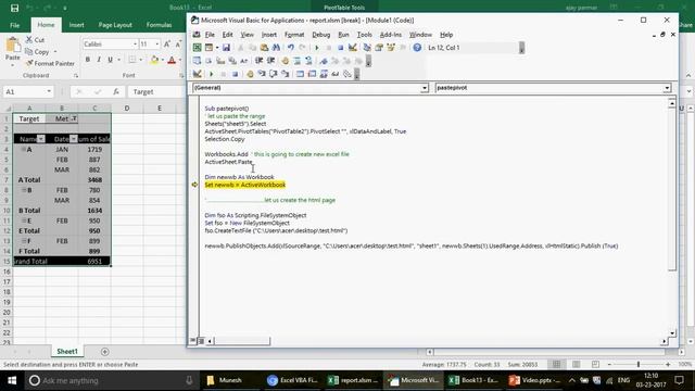 Learn Excel - Video 373 - VBA - Paste Pivots in Outlook Body смотреть онлайн