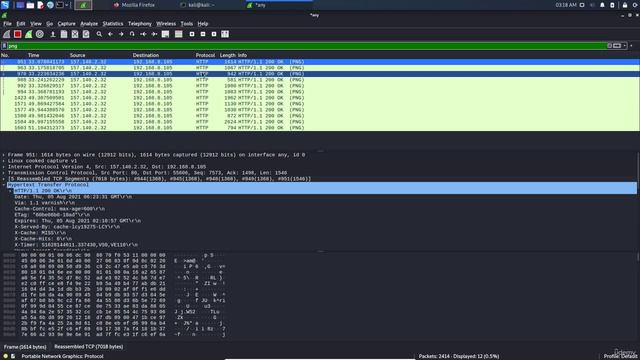 4.19. Capture files (images) from HTTP traffic смотреть онлайн