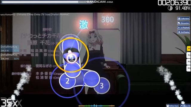 Osu! Chikatto Chika Chika [88.49] {B}【Fujiwara Chika Dance】Kaguya Sama: Love is War ED2 смотреть онлайн