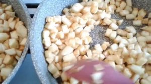 Заморозка яблочной начинки для выпечки.