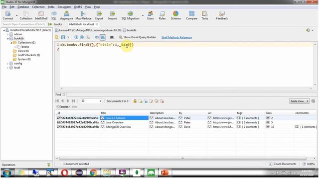 MongoDB Projection With Example | MongoDB Tutorial for Beginners смотреть онлайн