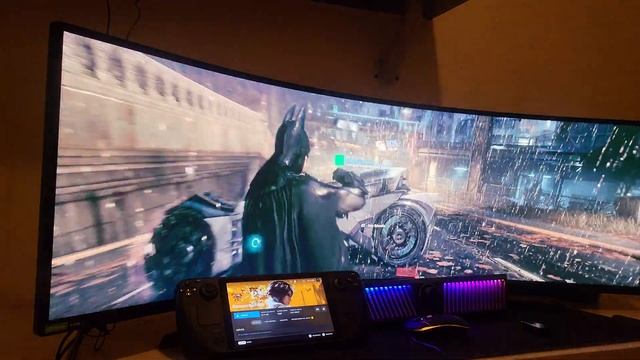 Samsung odyssey neo g9 batman arkham knight 5120x1440 5k i9-13900k rtx3080ti 240hz g sync HDR смотреть онлайн
