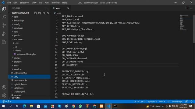 Part# 03 Laravel .env File And Config File Setup || Laravel Database Configuration | mamurjor it смотреть онлайн