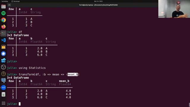 Hours 30 and 31: Data analysis | 2023 Programming for Mathematicians with Julia смотреть онлайн
