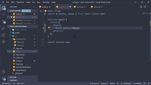 React Router Tutorial - 3 - Configuring Routes смотреть онлайн