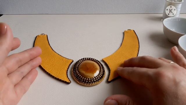 КАМЕНЬ И КОЖА. Создание украшения из камня и кожи. смотреть онлайн