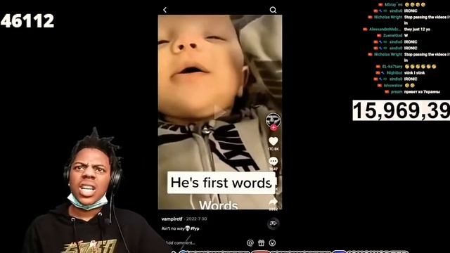 Ishowspeed react to baby's first word, what the hell is he saying ?????#ishowspeed #speedylive смотреть онлайн