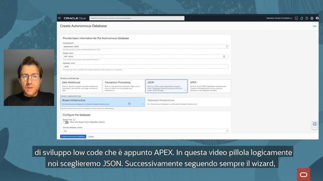 Come creare un autonomous JSON database su Oracle Cloud Infrastructure смотреть онлайн