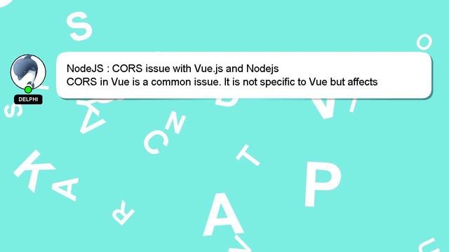 NodeJS : CORS issue with Vue.js and Nodejs смотреть онлайн