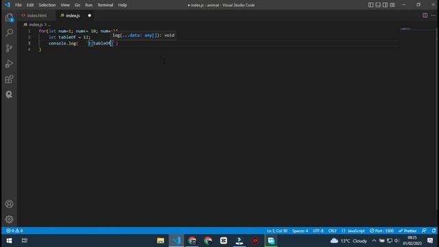 Print Multiplication Table using JavaScript | learn in 2 mins ?? смотреть онлайн