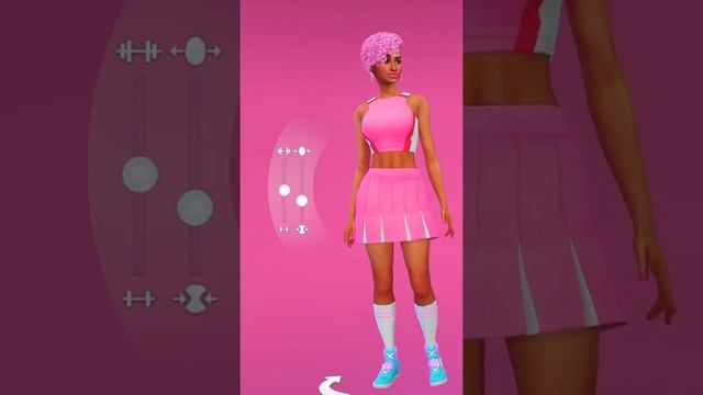 Sims 4 CAS Throwback Fit Kit Look Book with No CC #Shorts смотреть онлайн